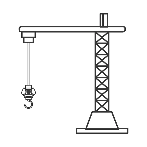 Industriella crane ikonen — Stock vektor