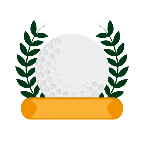 Icône emblème de golf — Image vectorielle