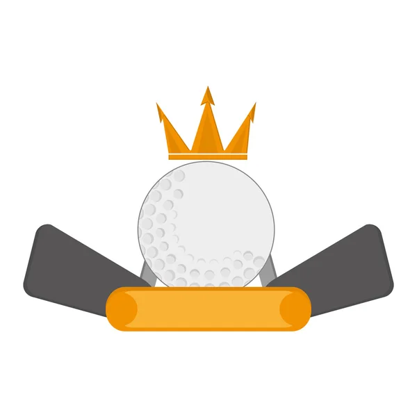 Golf emblem icon — Stock Vector