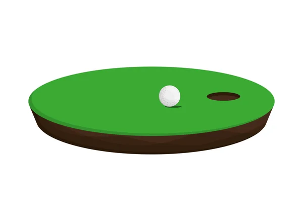 Icône trou de golf — Image vectorielle