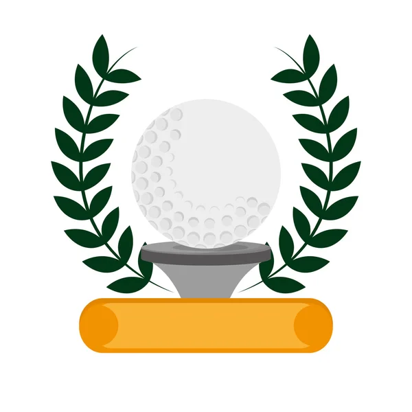 Icône emblème de golf — Image vectorielle