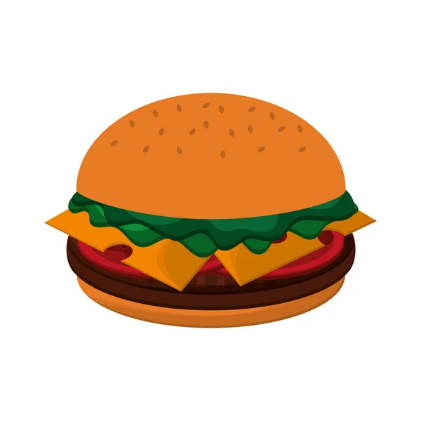 Ícone de hambúrguer inteiro —  Vetores de Stock