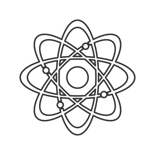 Icône structure atome — Image vectorielle