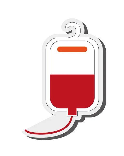 Blood bag icon — Stock Vector