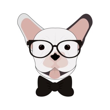 hipster Fransız buldozer simgesi