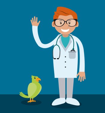 hayvan hastalıklarıyla ilgili evde beslenen hayvan kliniği simgesi