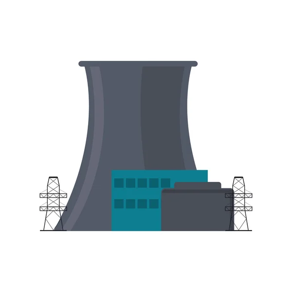 Icona della centrale nucleare — Vettoriale Stock