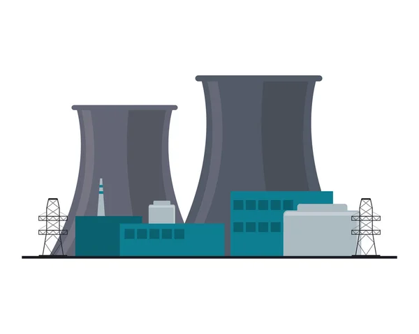 Nuclear plant icon — Stock Vector