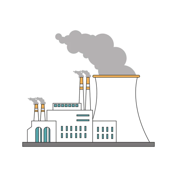 Ícone da central nuclear —  Vetores de Stock