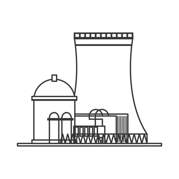 Ícone da central nuclear —  Vetores de Stock