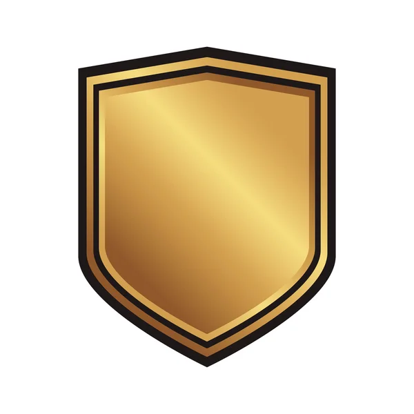 Shield emblem icon — Stock Vector