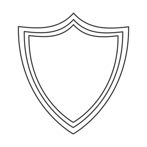 Shield emblem icon — Stock Vector
