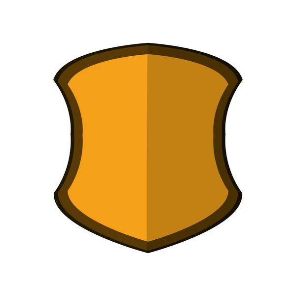Icône emblème bouclier — Image vectorielle