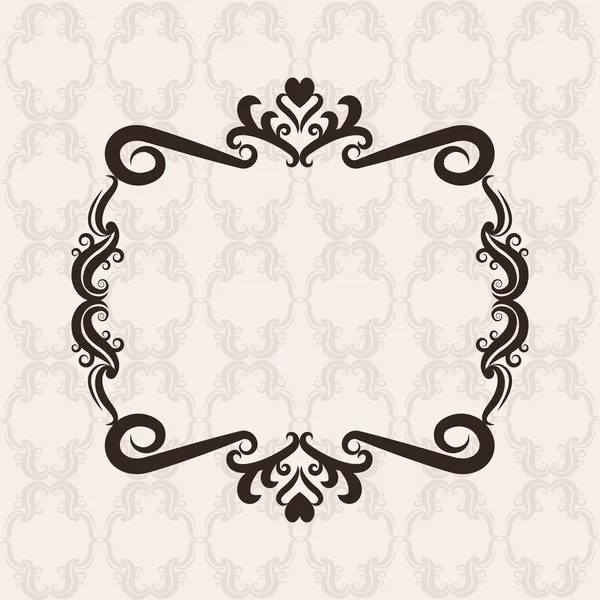 Vintage frame ornament icon — Stock Vector