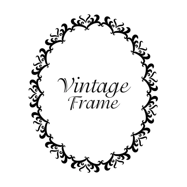 Vintage Frame Ornament Ikone — Stockvektor