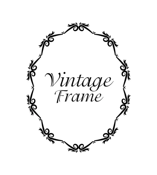 Vintage Frame Ornament Ikone — Stockvektor