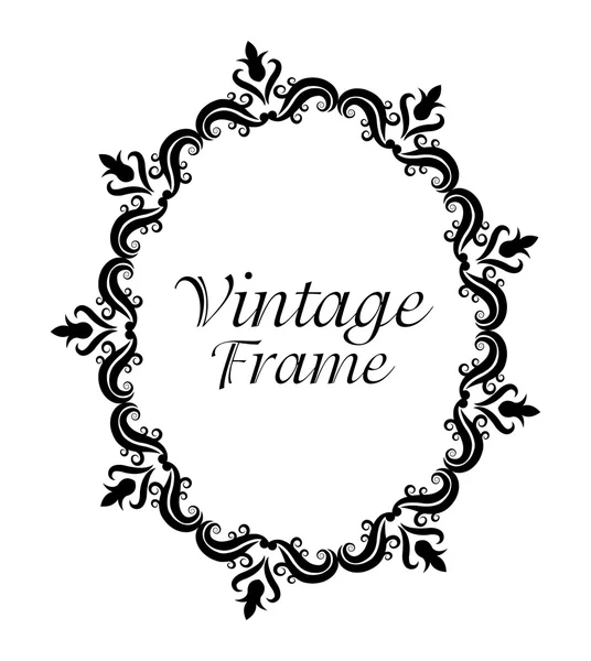 Vintage Frame Ornament Ikone — Stockvektor