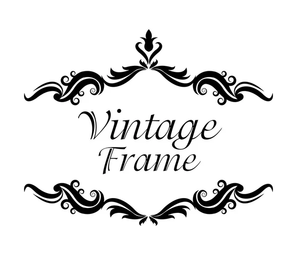 Vintage Frame Ornament Ikone — Stockvektor