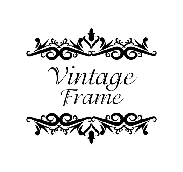 Vintage Frame Ornament Ikone — Stockvektor