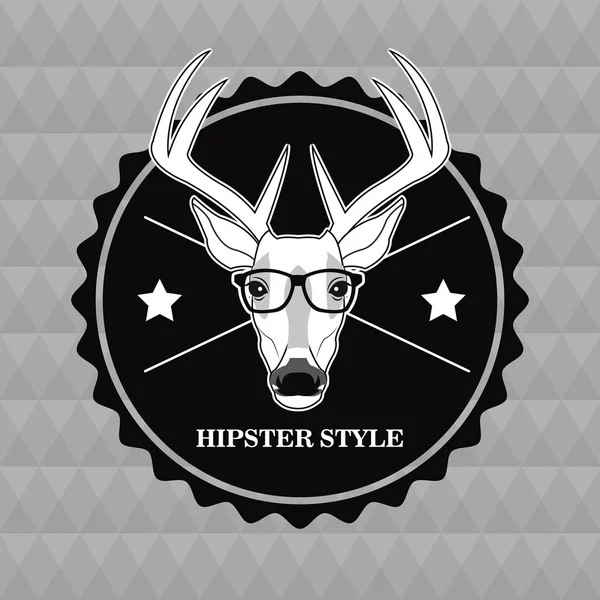Ταράνδων ζωικό hipster στυλ — Διανυσματικό Αρχείο