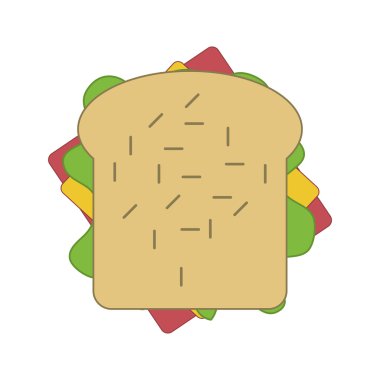 sandviç zeytin simgesiyle