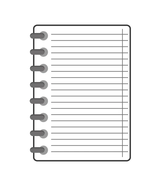 Wire notebook ikonen — Stock vektor