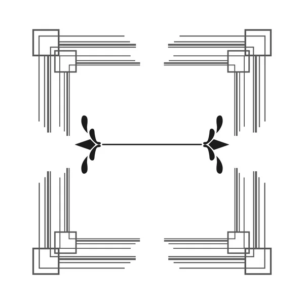 Ikona ramki vintage kątowe — Wektor stockowy