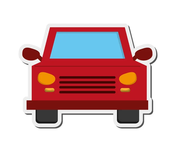 Car frontview icon — Stock Vector