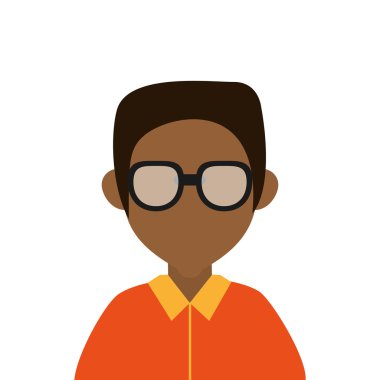 esmer yüzü olmayan adam dikey simgesi