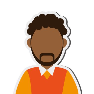 esmer yüzü olmayan adam dikey simgesi