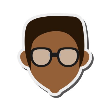 esmer yüzü olmayan adam dikey simgesi