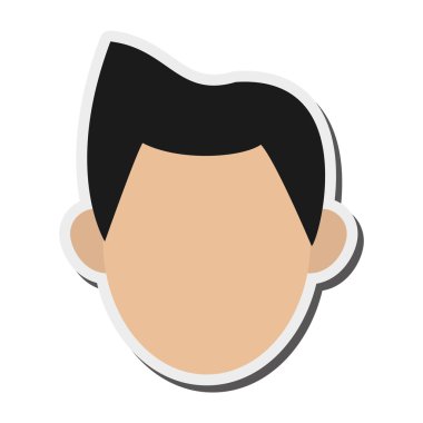 yüzü olmayan adam dikey simgesi