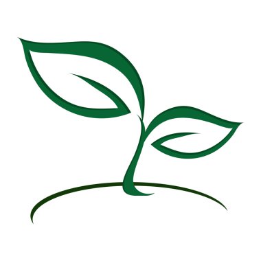 soyut doğa simgesi bırakır