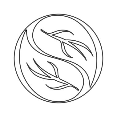 soyut doğa simgesi bırakır