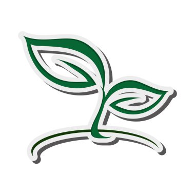 soyut doğa simgesi bırakır