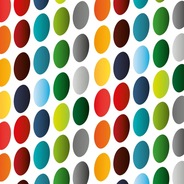 円の色のパターン — ストックベクタ