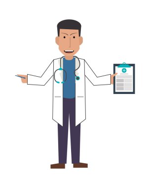 Doktor veya sağlık görevlisi Panosu simgesi ile