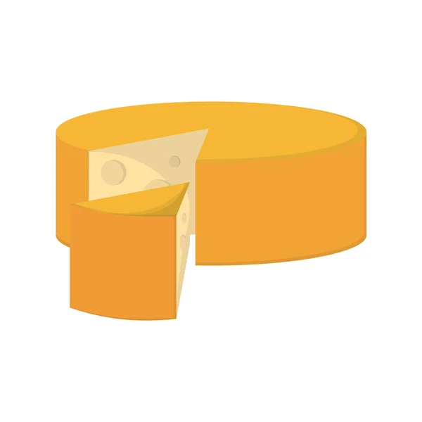 Icona ruota formaggio — Vettoriale Stock