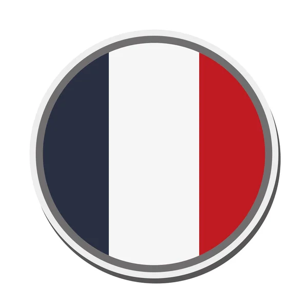 French emblem icon — Stock Vector