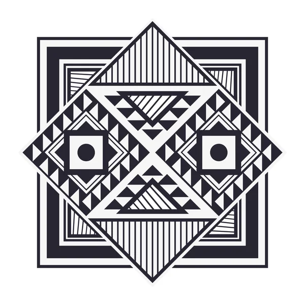 Icône de motif géométrique tribal — Image vectorielle