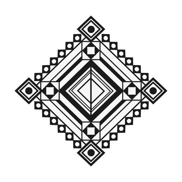 Иконка племенного геометрического узора — стоковый вектор