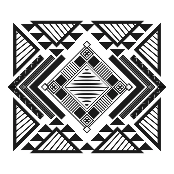 Patrón geométrico tribal icono — Vector de stock