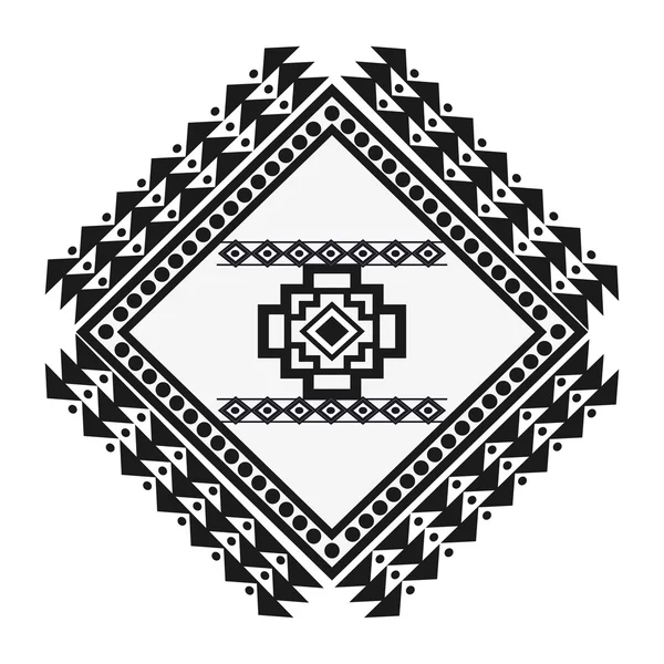 Patrón geométrico tribal icono — Vector de stock