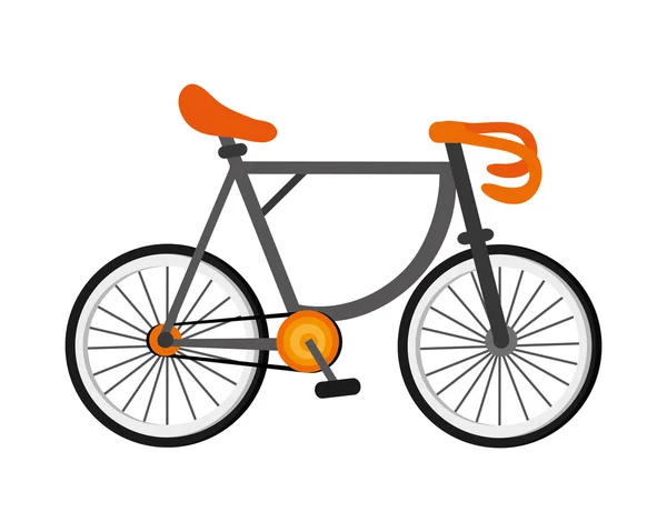 Één fiets pictogram — Stockvector