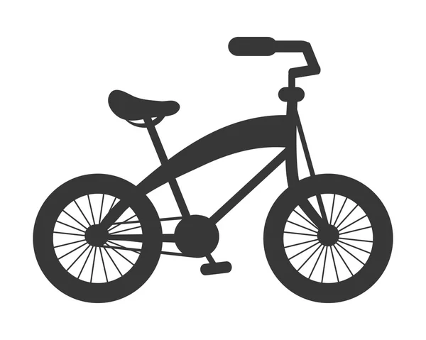 Één fiets pictogram — Stockvector