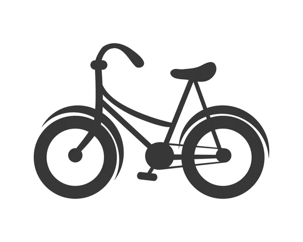 Icône de vélo unique — Image vectorielle