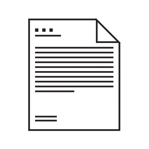 Ícone do documento de papel —  Vetores de Stock