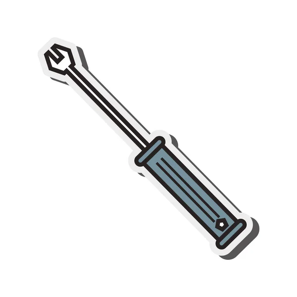 Pequeno ícone chave inglesa — Vetor de Stock