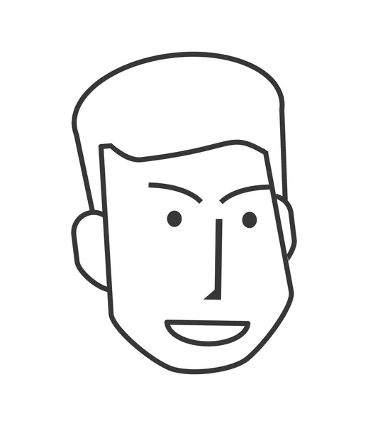Tvář člověka ikony — Stockový vektor