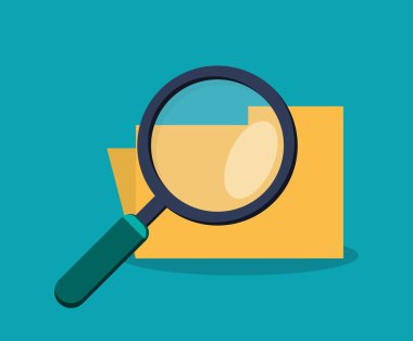 arama dosya klasörü lupe tasarım